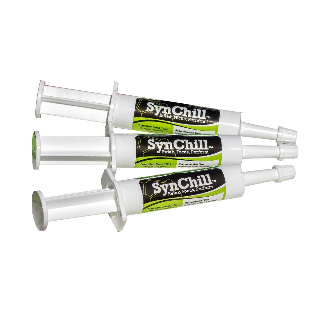 SynChill Horse Calming Supplement Gel, 3 Pack | Composure & Focus