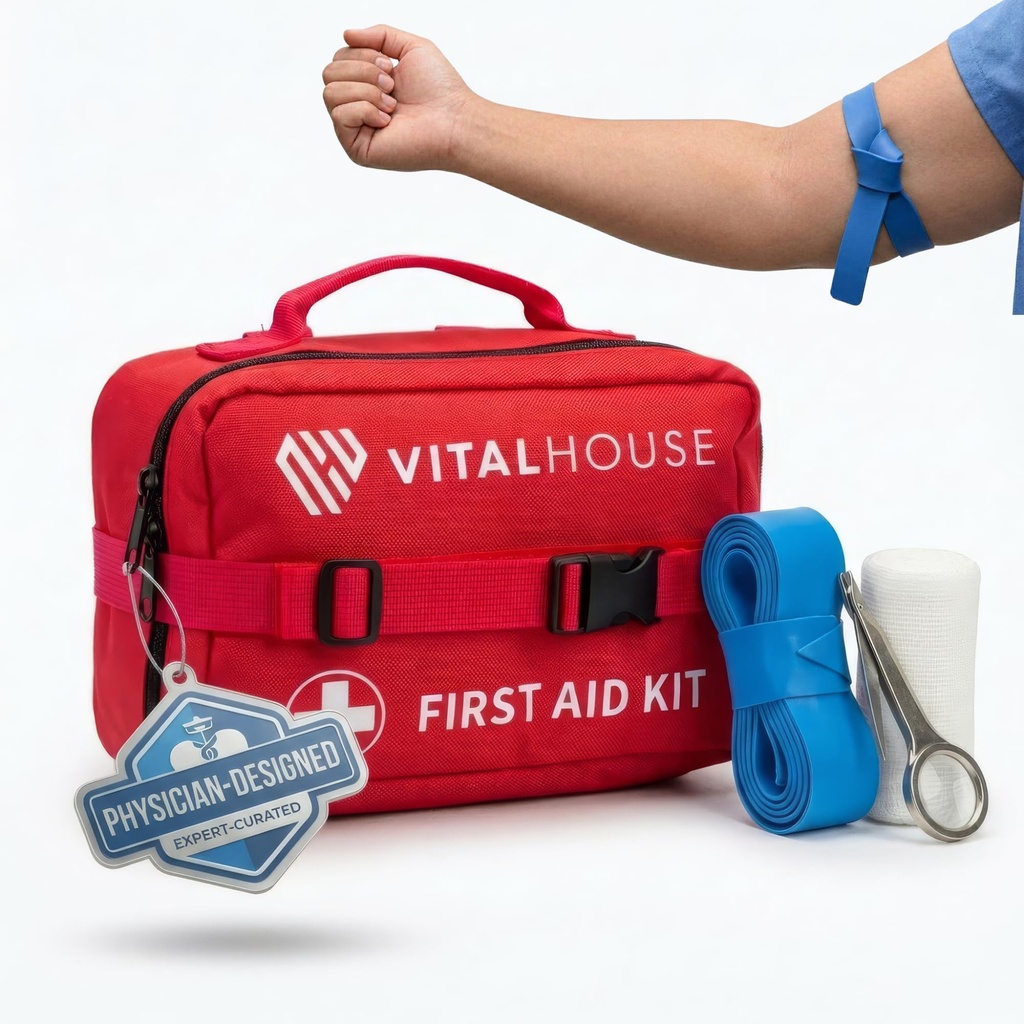 346 Piece First Aid Kit Supervivencia - Professional Waterproof Trauma Medical Kit for Emergency, Ideal para el hogar, oficina, coche, viaje, al aire libre, senderismo - Bolsa de suministros de emergencia portátil