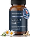 Mt. Angel Vitaminas - Dormir Durmiente - Ayuda natural del sueño para adultos con Melatonina y Extractos vegetales - Suplemento No-Habitual del sueño - 60 cápsulas