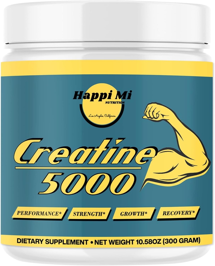 Micronized Monohydrate Powder, Desflavorado, Pre Workout, Post Workout, Recuperación, Muscle Building, Mejorar el rendimiento atlético, 300 Gram, 5000mg por Serving, 60 Servings