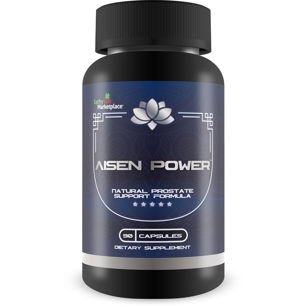 Aisen Power Supplement - Male Prostate Support Supplement - Aid Healthy Urinary Flow & Bladder Emptying - Reduced Inflammation Support - Prostate Size Support - Aisen Power Pills