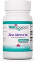 Nutricology Zinc Citrate Suplemento - Zinc for Men &amp; Women, Immune Support, Pure, Well-Absorbed, Well-Tolerated, Trace Mineral, 50mg Vegetarian Capsules - 60 Cuenta