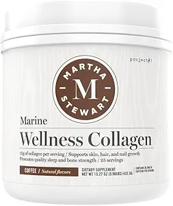 Martha Stewart Collagen Peptides Powder - Multi Collagen for Women ← Suplemento saludable para la piel, el pelo, las uñas y la fuerza de la bonificación Ø 15g Protein ¦