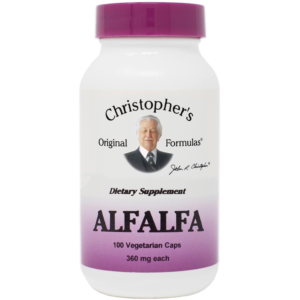 Alfalfa deja al Dr. Christopher 100 VCaps