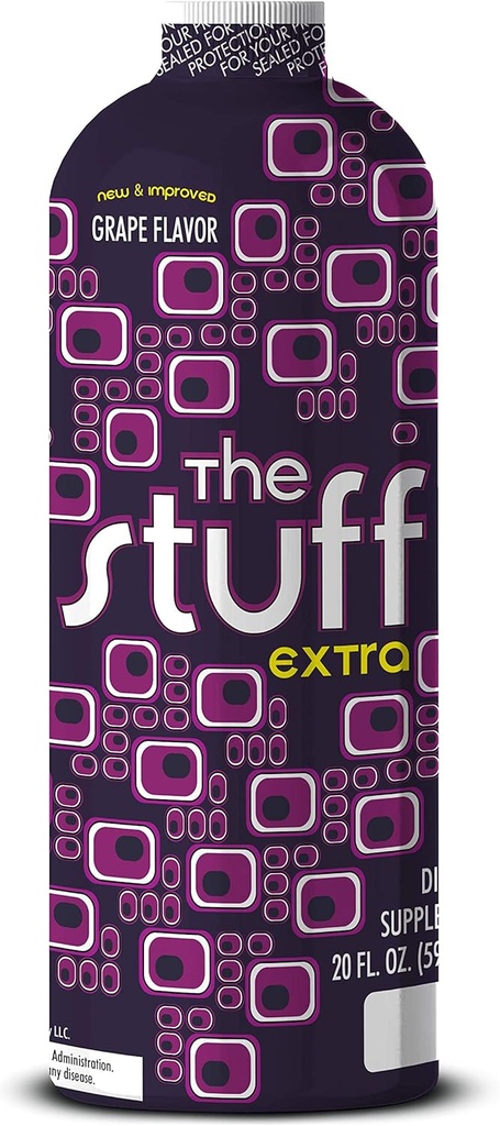 Detoxify – The Stuff Extra – Grape Flavor – 20 oz – Profesionalmente Formulado Herbal Cleanse – Mejora los procesos de limpieza natural de su cuerpo – Plus Pegatina