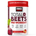 FACTOR DE FORCE FACTOR Total Beets Pre-Workout Powder to Boost Energy & Endurance, Incrementar la fuerza, y Mejorar el flujo sanguíneo y las bombas, Nitric Oxide Suplemento con Powder de remolacha, Fruit Punch, 30 Servimientos