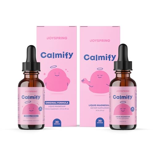 JoySpring Magnesium Citrate Liquid &amp; Magnesium Glycinate para niños - Magnesio gratis para niños y citrato de magnesio Líquido - Suplementos de magnesio para niños