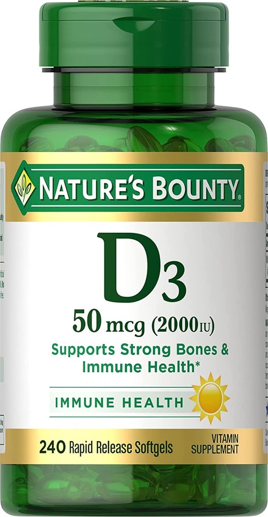 Bounty Vitamina D 2,000 U Softgels