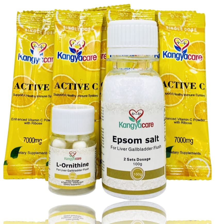 Hierve Gallbladder Flush - 1-Night Liver and Gallbladder Cleanse, Liver Detox Protocol - Cleans Liver, Gallbladder & Bile Duct Tract " Colon (2 dosis)