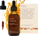 Cordyceps Mushroom Extract - Doble Extracted Fruitbody Mushroom Tincture ← Soporte natural para resistencia, resistencia, absorción de oxígeno, función cardiaca, salud respiratoria (60 servidumbres)