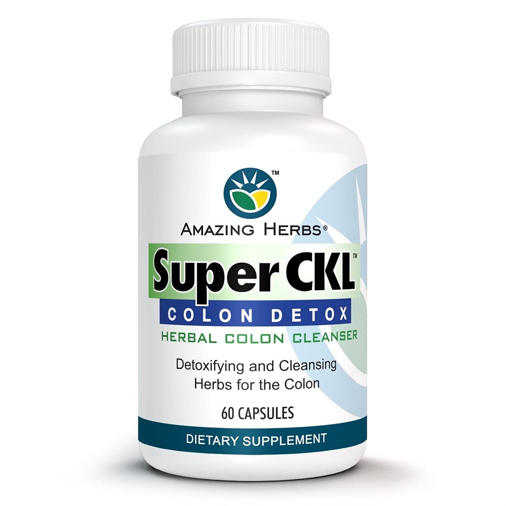 Herbs Sorprendente Super CKL Colon Detox - All-Natural, Herbal Colon Cleanser, mejora la digestión " Ayudas en la eliminación de residuos - 60 Conde