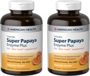 American Health Super Papaya Enzyme Plus - 360 Chewable Tablets, Pack of 2 - The After-Meal Supplement - Non-GMO - 240 Total Servings