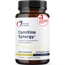 Diseños para Sinergía de Carnitina de Salud - 400mg L-Carnitina (de Carnitina Tartrate) + 100mg Acetyl L-Carnitine Pills - Non-GMO + Suplemento Vegetariano (120 cápsulas)