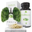 OMNIBREATHE Respiratory Wellness Lung Supplement, Quit Smoking Aid Quit Smoking, Lungs Detox for Smokers, with Mullein Leaf Extract for Lungs Clear Mucus,60 Veg Capsules
