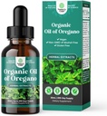 Caídas de aceite de orégano orgánico - Aceite líquido súper concentrado de orégano con carvacrol 60% para la digestión & soporte de inmuno - Tintura de extracción de hierbas líquido para intrépidos y intestinos sanos - 30 mL