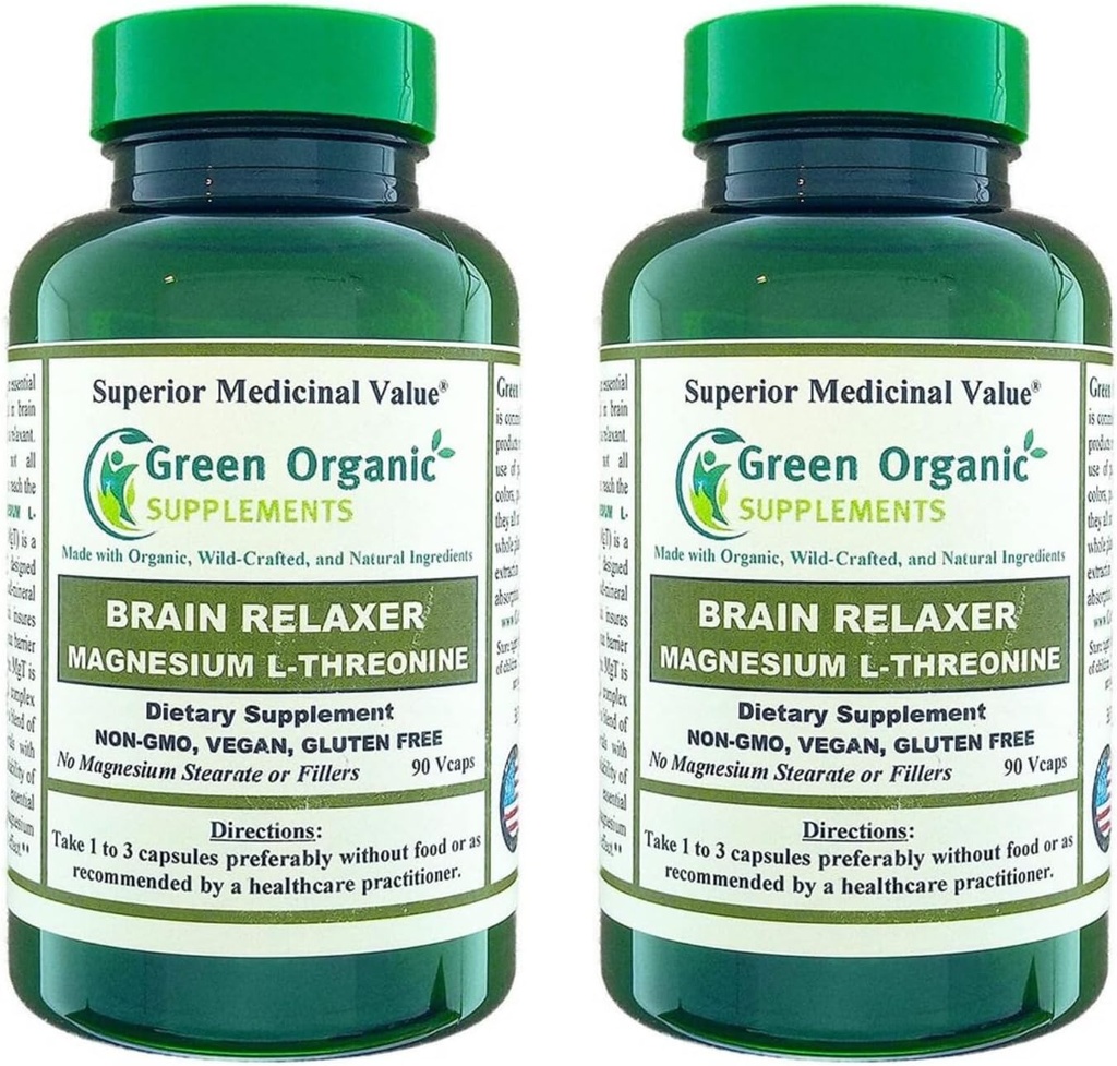 Suplementos ecológicos Magnesio L-Threonine 90 VCaps (Pack of 2)