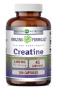 Amazing Formulas Creatine Monohydrate Amino Acid Supplement TEN 3000 Mg per Serving TEN 180 Capsules ← No-GMO TEN Gluten-Free TEN Made in USA