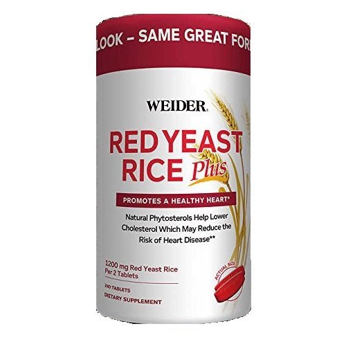 Rice de levadura roja con fitosterols 1200 mg por 2 Tabletas - 240 Tabletas
