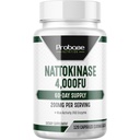 Probase Nutrition Nattokinase Suplemento 4,000 FU Servings, 120 Capsules (Derivado de Natto japonés) Enzimas sistémicos para soporte cardiovascular y circulatorio