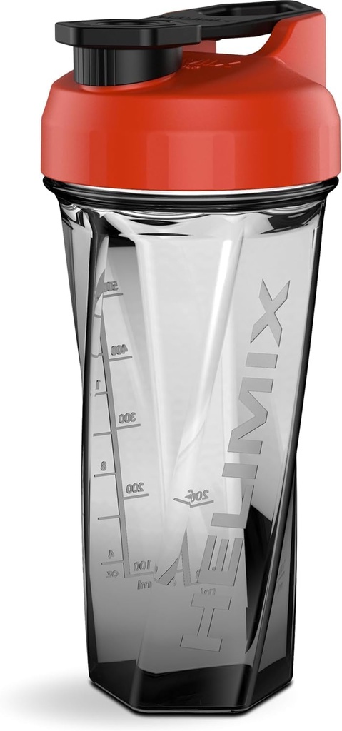 HELIMIX 2.0 Vortex Blender Shaker Bottle, 29 Fluid Ounces, Plastic, No Shaking Accessories Needed, Odor Resistant, Leak Proof, Durable, Easy to Clean, Sturdy Loop for Transport