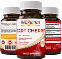 PURELY beneficioso Tart Cherry Capsules 6000 mg, Extra Strength Montmorency Tart Cherry Extract, Uric Acid Flush for Joint Comfort, Antioxidant & Immune Support, Non-GMO, Gluten Free, 120 Count