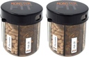 Monster Suplemento dispensador de la pila de medicamentos con etiquetas departamento - Extra Large Pill Container Bottle Handles Casi cualquier suplemento - Fácil de dispensar (Monster Fit - 2 Pack)