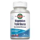 Complejo de Magnesio de Fuente Triple KAL, Citrate, Malate, Oxide, Sujeto, Bone, Muscle, Nerve Support, Vegan, Gluten Free, 60-Day Guarantee, 100 Servings, 100 Tabs