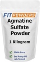 Sulfato de agmatina Powder 1 Kilograma (tamaños de mula) Fuerza y bomba (óxido nítrico) 100% Polvo de agmatina puro, vegano, libre de gluten