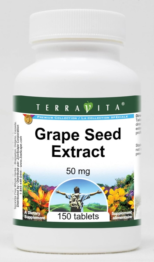Grape Seed Extract - 50 mg (150 Tabletas, ZIN: 406583) - 2 Pack