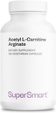 Supersmart - Acetyl L Carnitine Arginate 1000 mg Por día - Aminoácidos - Popular Brain Supplement ← No Gluten Libre - 120 cápsulas vegetarianas