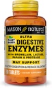 MASON NATURAL Enzymes Ultra Digestivos con Bromelain, Lactase, Papain & Protease - Asistencia Digestión Saludable > Reducción de Bloating, 60 cápsulas