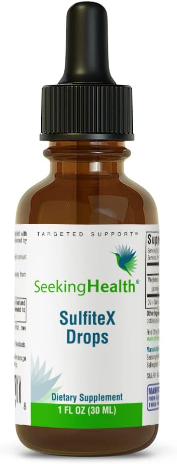 Buscando salud SulfiteX, 25 mcg Molybdenum Glycinate Chelate, ayuda a apoyar el metabolismo de azufre y carbohidratos, apoyo de desintoxicación, vegano y vegetariano, 1 onza (600 servidumbres)*
