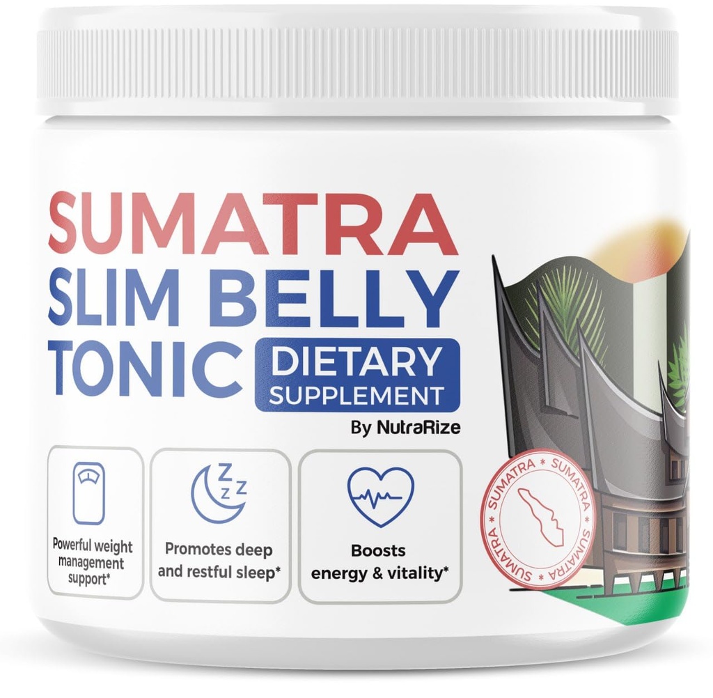 NutraRize Sumatra Slim Belly Tonic Powder - Suplemento dietético, All-Natural Maximum Strength Powder, Comentarios (1 Pack)