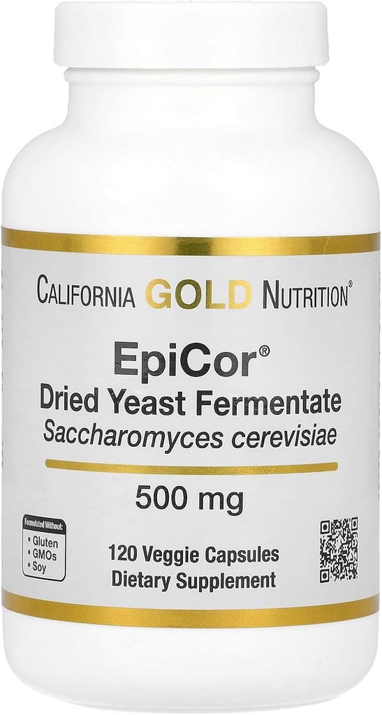 California Gold Nutrition Epicor®, fermentato de levadura seca, 500 mg, 120 cápsulas vegetales