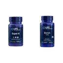 Super K Vitamina K1, K2 MK-7, MK-4, Vitamina C, Bone/Heart Health, 3-Month Supply y Boron 3 Mg 100 cápsulas vegetarianas