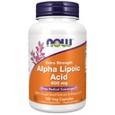 AHORA Suplementos de alimentos, ácido lipoico alfa 600 mg con extracto de semillas de uva " Bioperine®, fuerza extra, 120 cápsulas de veg