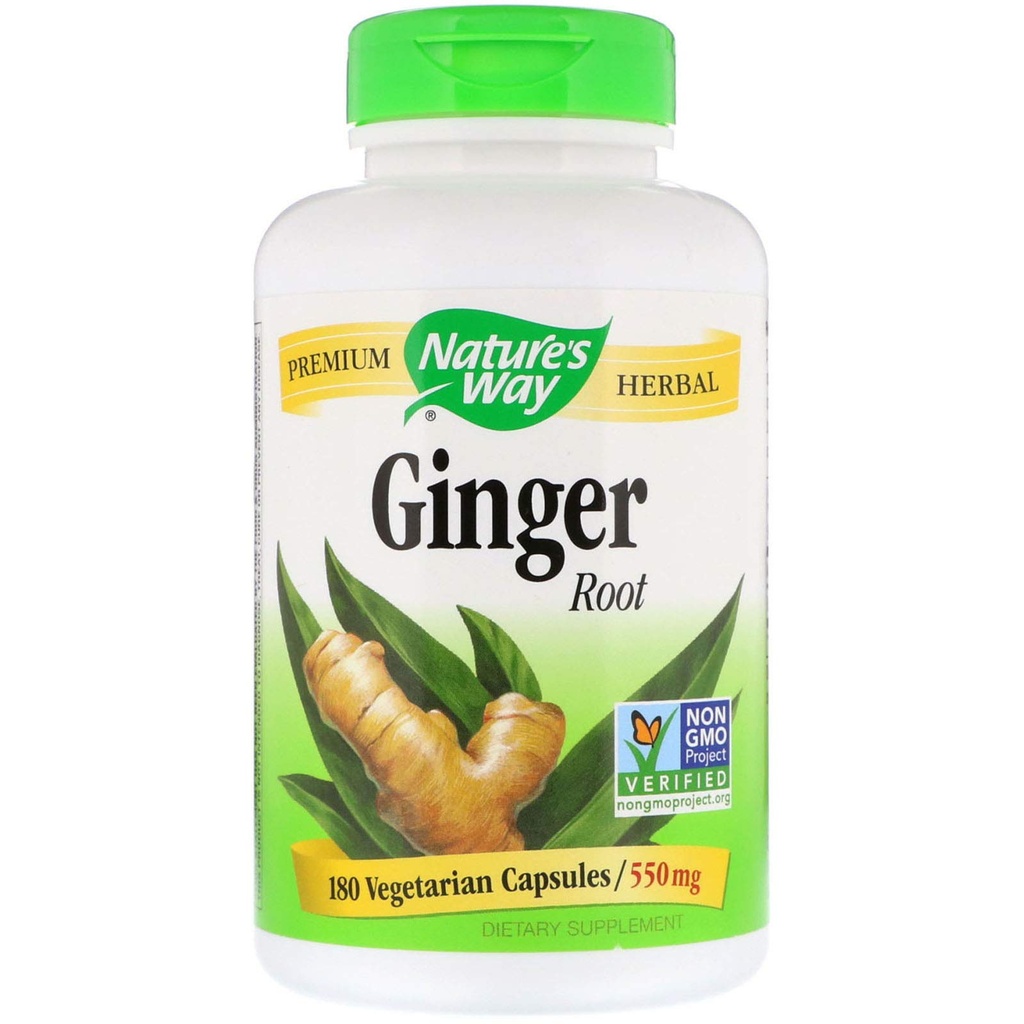 Camino de la Naturaleza Ginger Root 550 mg, Capsules 180ea
