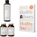ALGAECAL Bundle - Bone Builder Pack, Suplemento de calcio Vitamina D, K2, Strontium & Omega 3 Fish Oil con EPA & DHA & The Book by Lara Pizzorno Healthy Bones Healthy Tú.