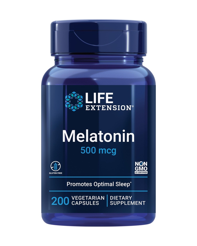 Life Extension Melatonin, 500 mcg, 200 vcaps