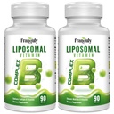 Complejo Liposomal B diseñado para vitaminas de alta absorción B con Choline Inositol B1, B2, B3, B5, B6, Biotina, Folate, Metilada B12- Inmuno, Energía, Cerebro &amp; Corazón Soporte 180 Softgels