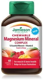 Jamieson Complejo Mineral de Magnesio Chewable, 60 Tabletas