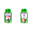 Vitafusion Extra Strength Melatonin Gummy Vitaminas, 5mg, 120 ct Gummies & Vitamina D3 Gummy Vitaminas para el soporte del sistema de huesos e inmunes