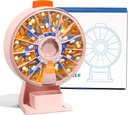 Dispensador de gran pill Odaro, organizador semanal de píldoras 7 días am Pm / 14 días caja de píldoras, organizador de píldoras de medicina diaria con uso de pared o permanente para la vitamina, suplemento, medicina - rosa