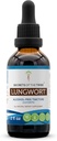 Secretos de la Tribu Lungwort Extracto líquido libre de alcohol, Lungwort (Pulmonaria officinalis) Leaf seco Tintura Suplemento 2 oz