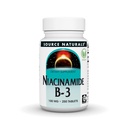 Fuente Naturales Niacinamida B-3, 100 mg Suplemento dietético - 250 Tabletas