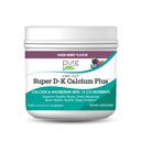 Ionic Fizz Super D-K Calcium Plus por Esencia Pura - con Magnesio Extra, Vitamina D3, Vitamina K2 para Huesos Fuertes y Estrés Soporte - Berry mixto - 7.41oz
