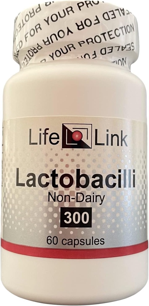 LifeLink Lactobacilli Complex TEN 10 Billion CFU ANTE 60 Capsules TENIDO Microbiome Support, Healthy Bowel Movements TEN Gluten Free &amp; Non-GMO TEN Made in The USA