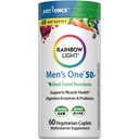 Multivitamina de luz arco iris para hombres 50+, Vitamina C, D & Zinc, Probióticos, Hombres Uno 50+ Multivitamina proporciona soporte de inmunodeficiencia alta, no GMO, Vegetariano, 60 Tablets