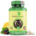 Suplemento de Apoyo Inmunitario - Boosters Naturales &amp; Orgánicos para Adultos - Apoyo Inmunitario con Vitamina C &amp; Vitamina D, Ajo, Ginger, Lemon, Elderberry, Selenium &amp; Zinc - 60 cápsulas