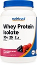 Nutricost Whey Protein Isolate (Strawberry Acai, 2 libras)